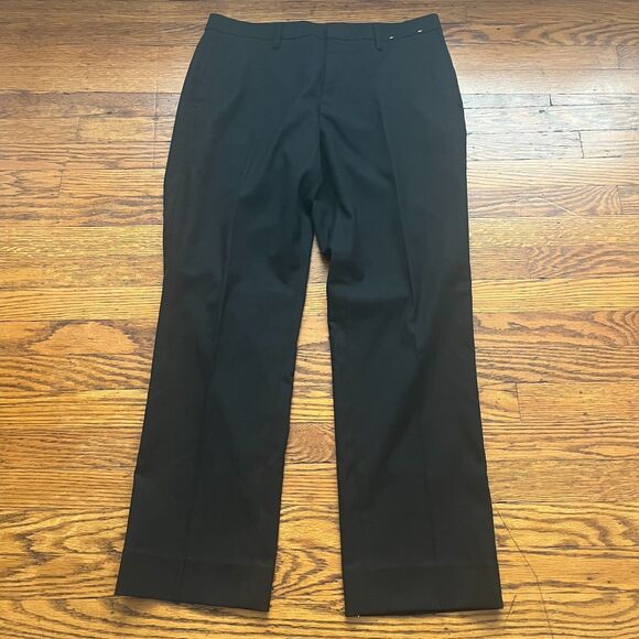 Uniqlo Smart Ankle Pants Trousers Slacks Black Stretch Men’s 31x27 - Picture 1 of 8